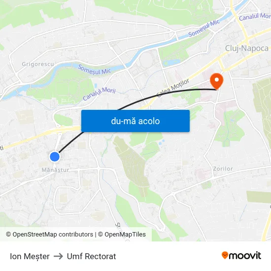 Harta de Ion Meșter către Umf Rectorat