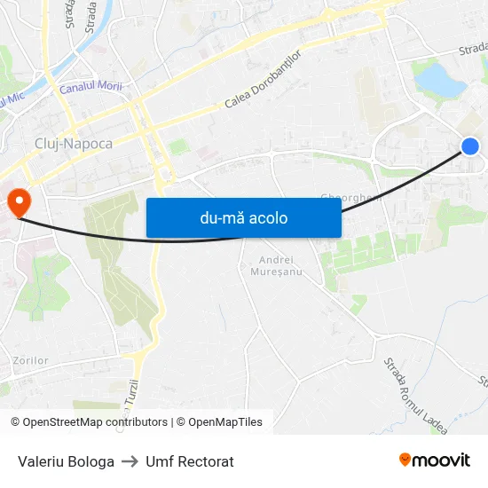 Harta de Valeriu Bologa către Umf Rectorat
