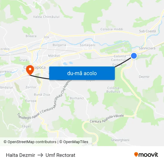 Harta de Halta Dezmir către Umf Rectorat