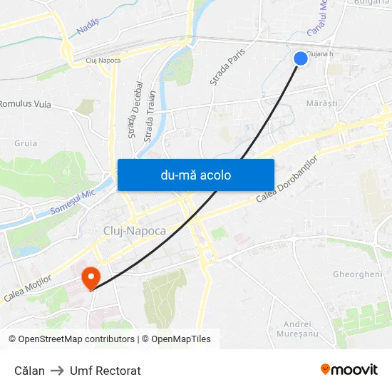 Harta de Călan către Umf Rectorat