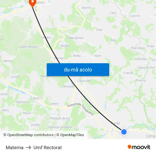 Harta de Materna către Umf Rectorat