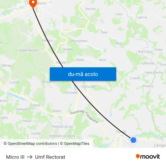 Harta de Micro III către Umf Rectorat
