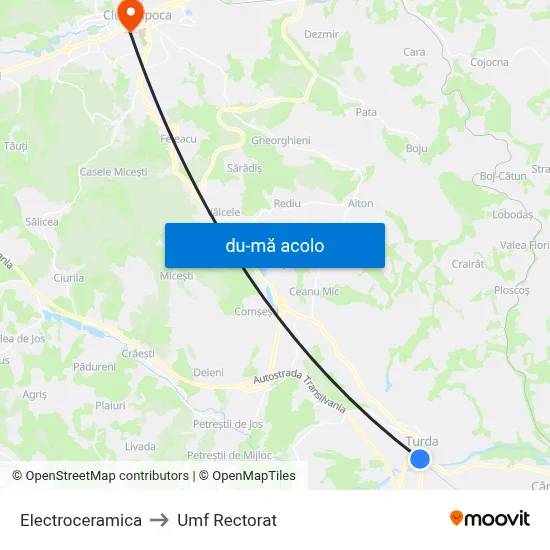 Harta de Electroceramica către Umf Rectorat