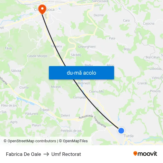 Harta de Fabrica De Oale către Umf Rectorat