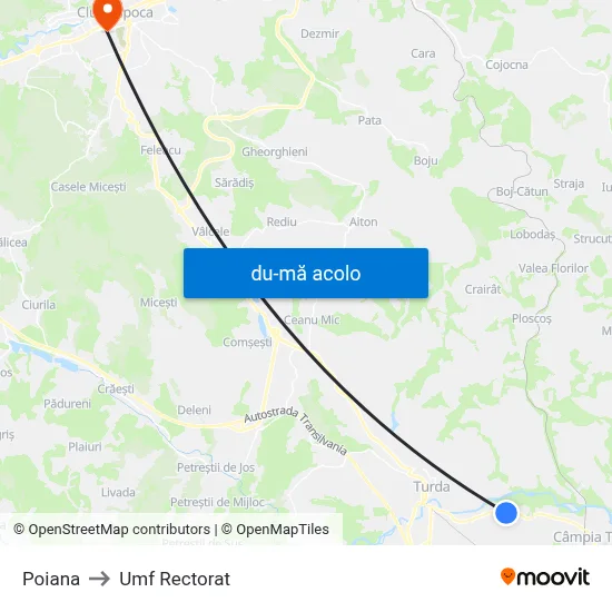 Harta de Poiana către Umf Rectorat