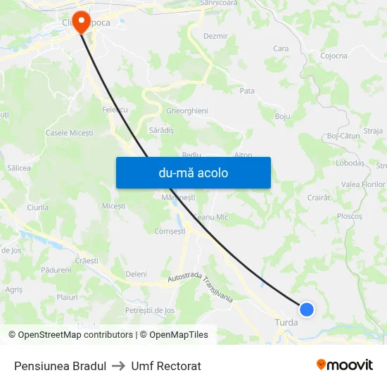 Harta de Pensiunea Bradul către Umf Rectorat