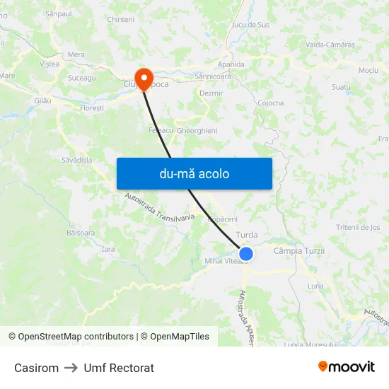 Harta de Casirom către Umf Rectorat