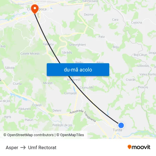 Harta de Asper către Umf Rectorat