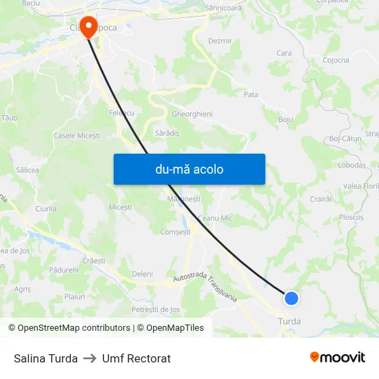Harta de Salina Turda către Umf Rectorat