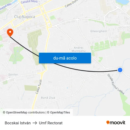 Harta de Bocskai István către Umf Rectorat