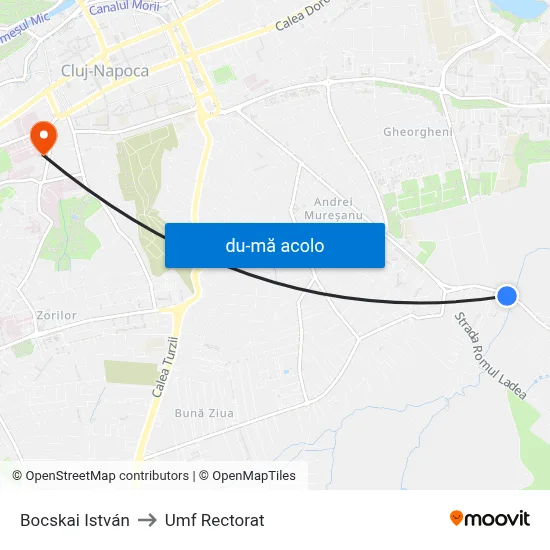 Harta de Bocskai István către Umf Rectorat