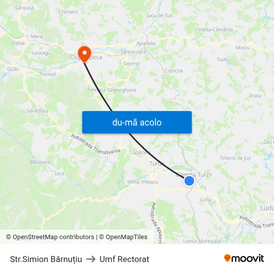 Harta de Str.Simion Bărnuțiu către Umf Rectorat