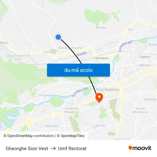 Harta de Gheorghe Sion Vest către Umf Rectorat