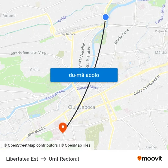 Harta de Libertatea Est către Umf Rectorat