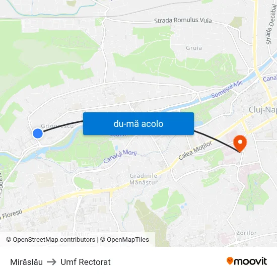 Harta de Mirăslău către Umf Rectorat