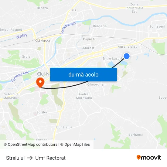 Harta de Streiului către Umf Rectorat
