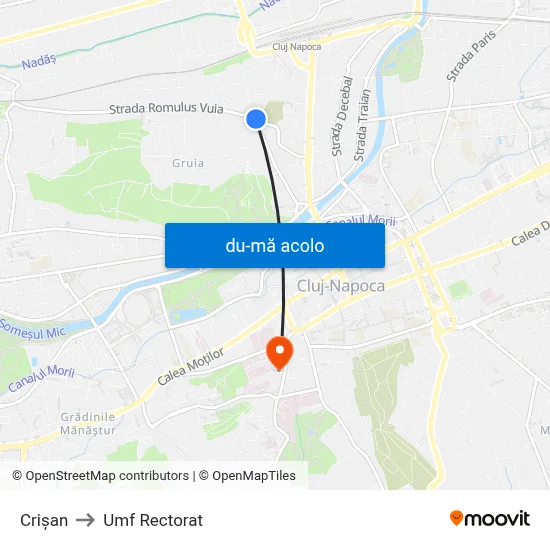 Harta de Crișan către Umf Rectorat