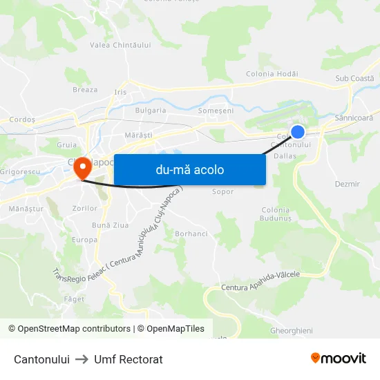 Harta de Cantonului către Umf Rectorat