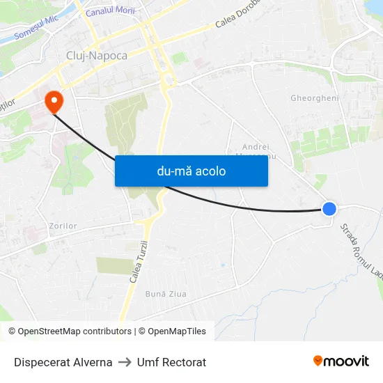 Harta de Dispecerat Alverna către Umf Rectorat