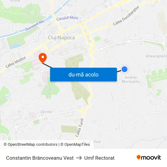 Harta de Constantin Brâncoveanu Vest către Umf Rectorat