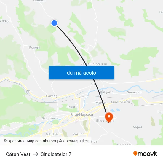 Harta de Cătun Vest către Sindicatelor 7