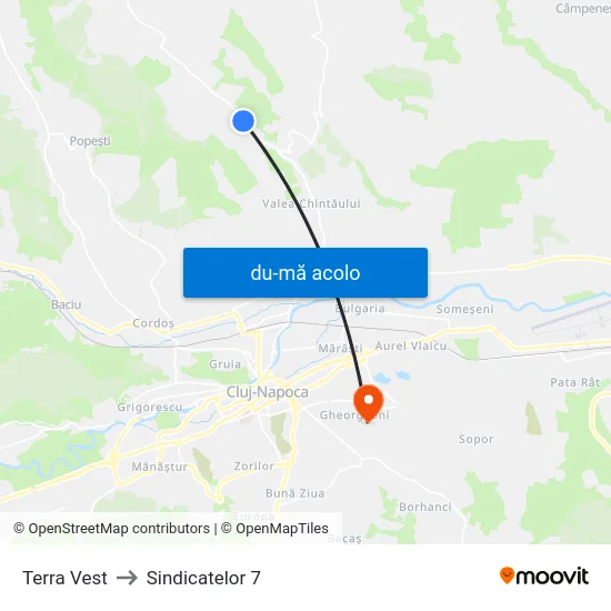 Harta de Terra Vest către Sindicatelor 7