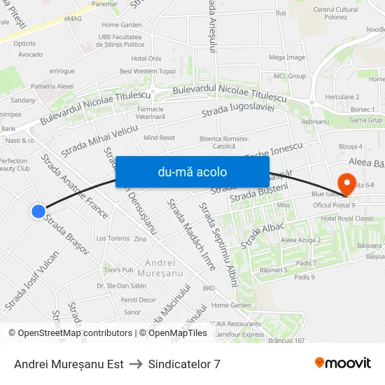 Harta de Andrei Mureșanu Est către Sindicatelor 7