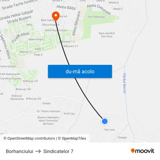 Harta de Borhanciului către Sindicatelor 7