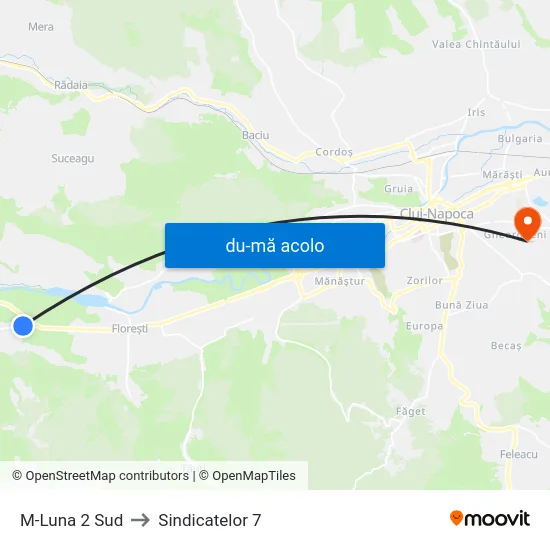 Harta de M-Luna 2 Sud către Sindicatelor 7