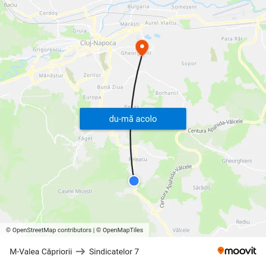 Harta de M-Valea Căpriorii către Sindicatelor 7