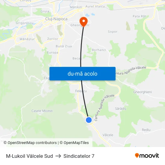 Harta de M-Lukoil Vâlcele Sud către Sindicatelor 7