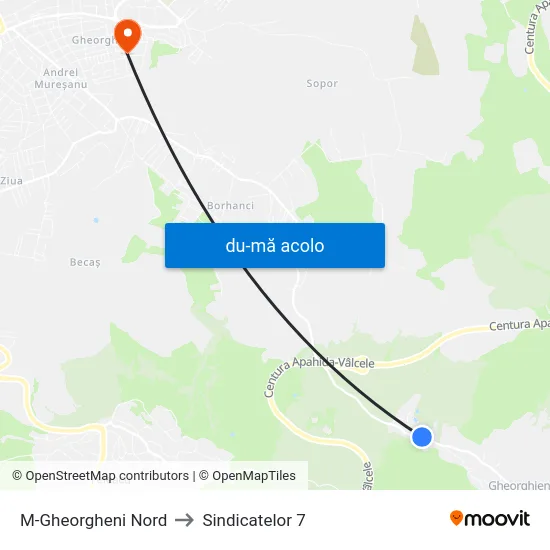 Harta de M-Gheorgheni Nord către Sindicatelor 7