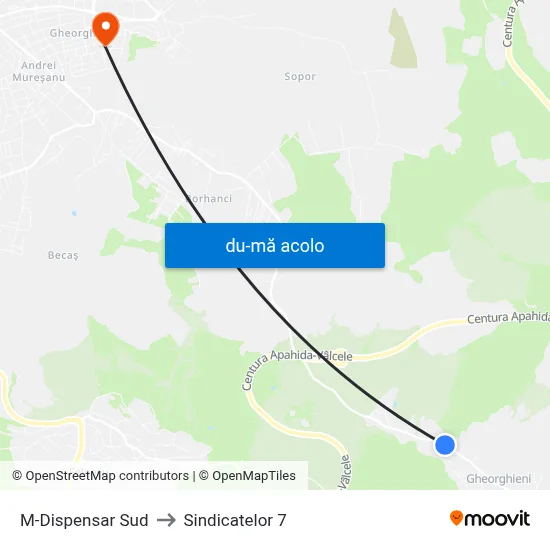 Harta de M-Dispensar Sud către Sindicatelor 7