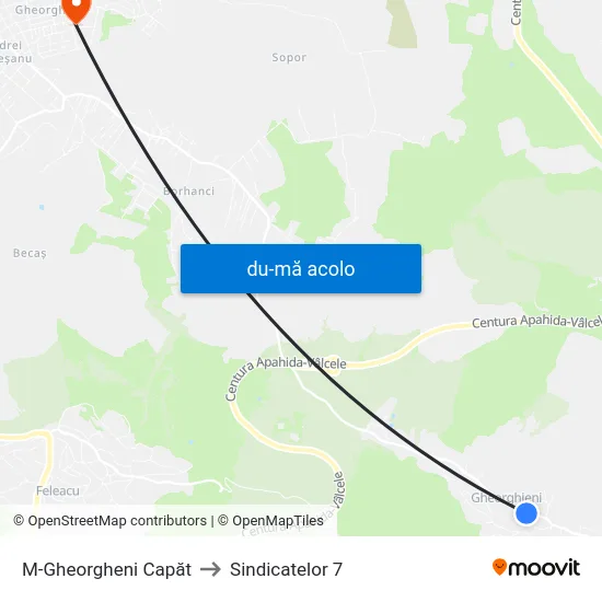 Harta de M-Gheorgheni Capăt către Sindicatelor 7