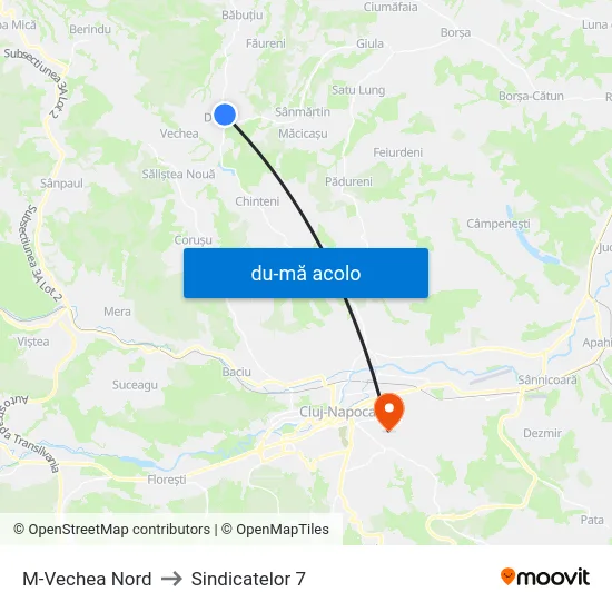 Harta de M-Vechea Nord către Sindicatelor 7