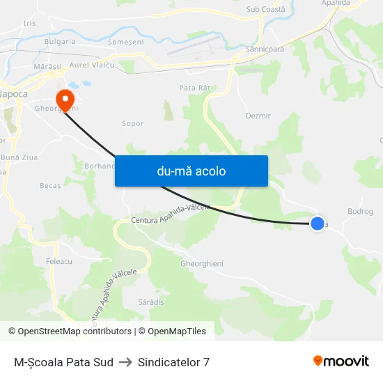 Harta de M-Școala Pata Sud către Sindicatelor 7