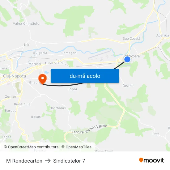 Harta de M-Rondocarton către Sindicatelor 7