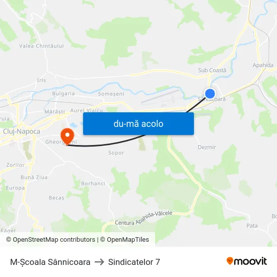 Harta de M-Școala Sânnicoara către Sindicatelor 7