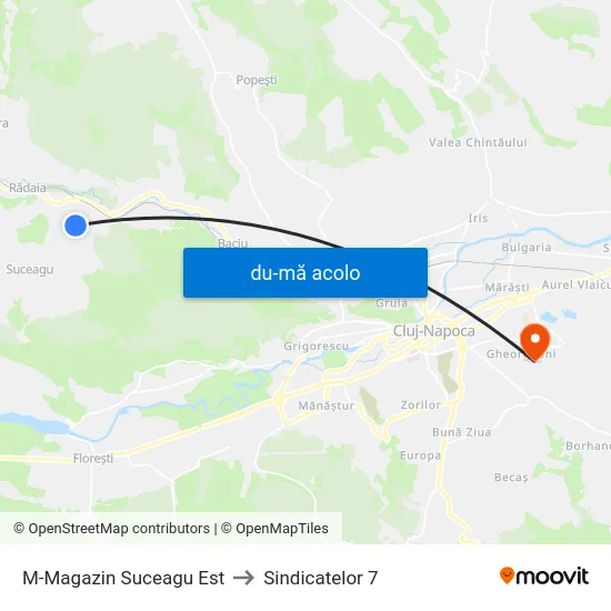 Harta de M-Magazin Suceagu Est către Sindicatelor 7