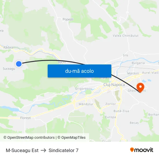 Harta de M-Suceagu Est către Sindicatelor 7