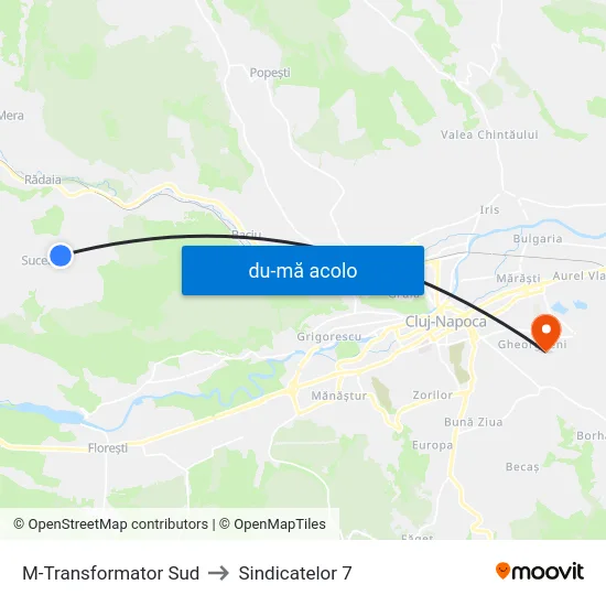 Harta de M-Transformator Sud către Sindicatelor 7