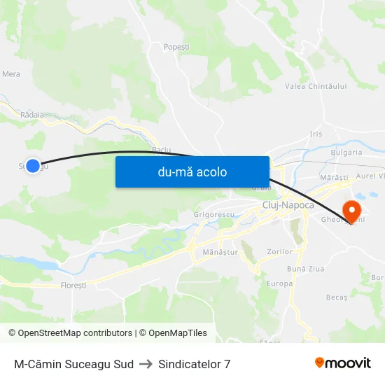 Harta de M-Cămin Suceagu Sud către Sindicatelor 7