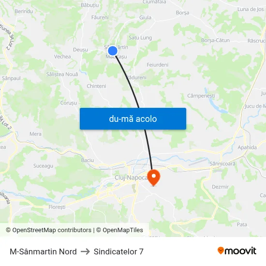 Harta de M-Sânmartin Nord către Sindicatelor 7