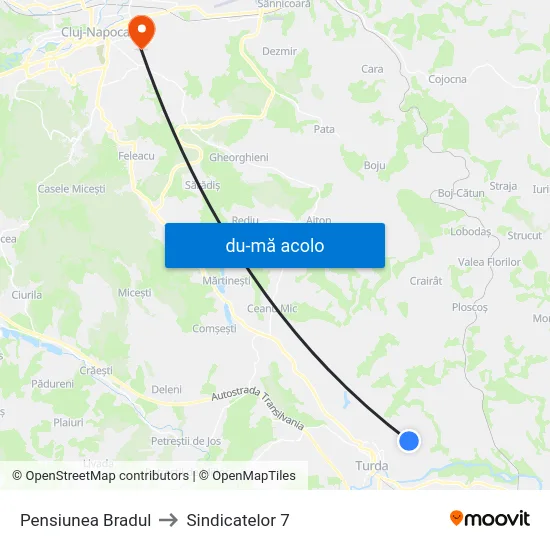 Harta de Pensiunea Bradul către Sindicatelor 7