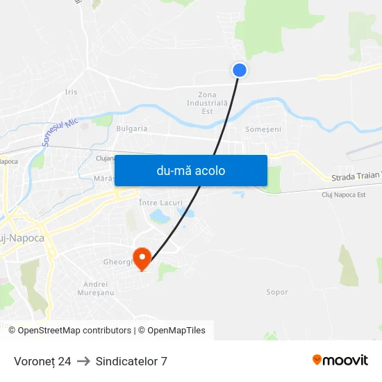 Harta de Voroneț 24 către Sindicatelor 7