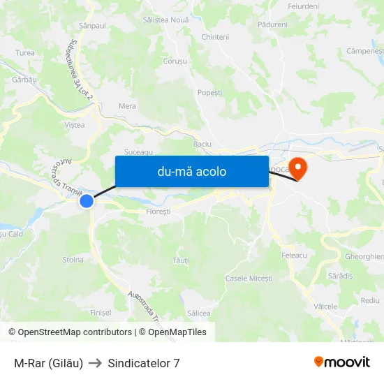 Harta de M-Rar (Gilău) către Sindicatelor 7