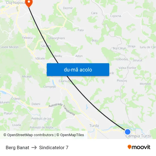 Harta de Berg Banat către Sindicatelor 7