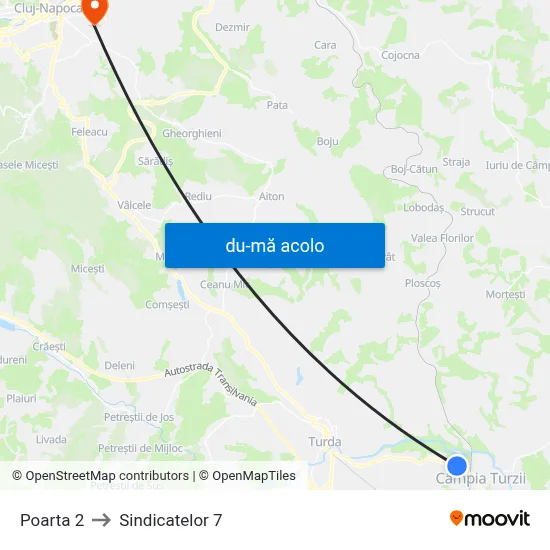 Harta de Poarta 2 către Sindicatelor 7