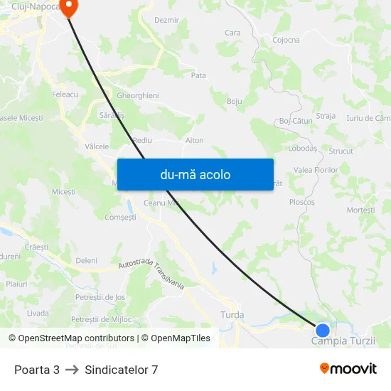 Harta de Poarta 3 către Sindicatelor 7