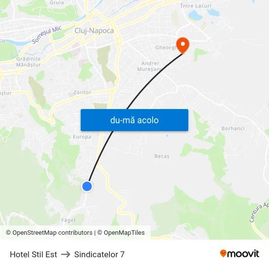 Harta de Hotel Stil Est către Sindicatelor 7